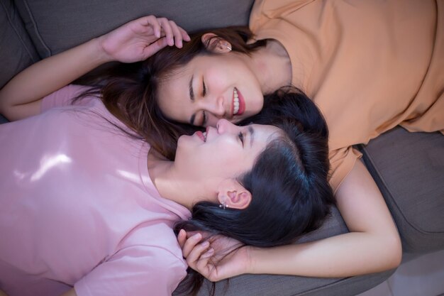 Asian Lesbian Sleep